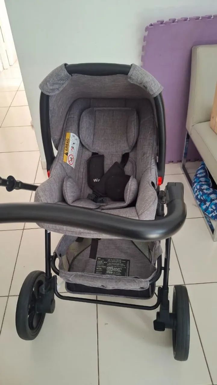 Carrinho com bebê conforto - Foto 5