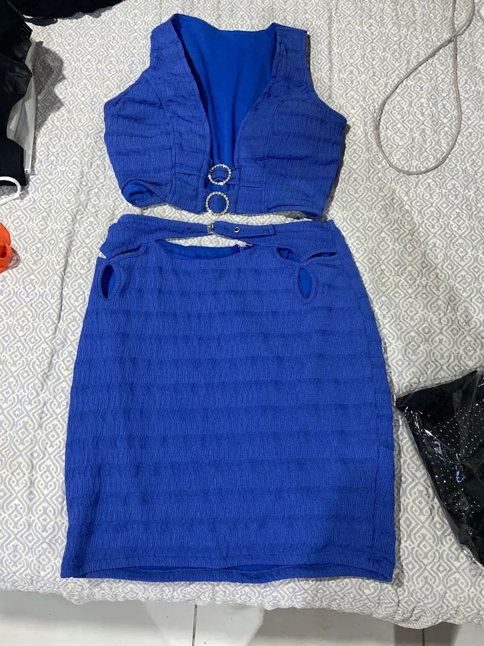 Conjunto saia e cropped M