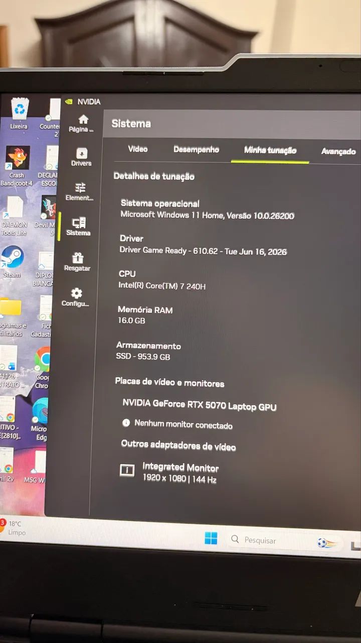 Notebook Gamer Msi Rtx 5070  - Foto 6