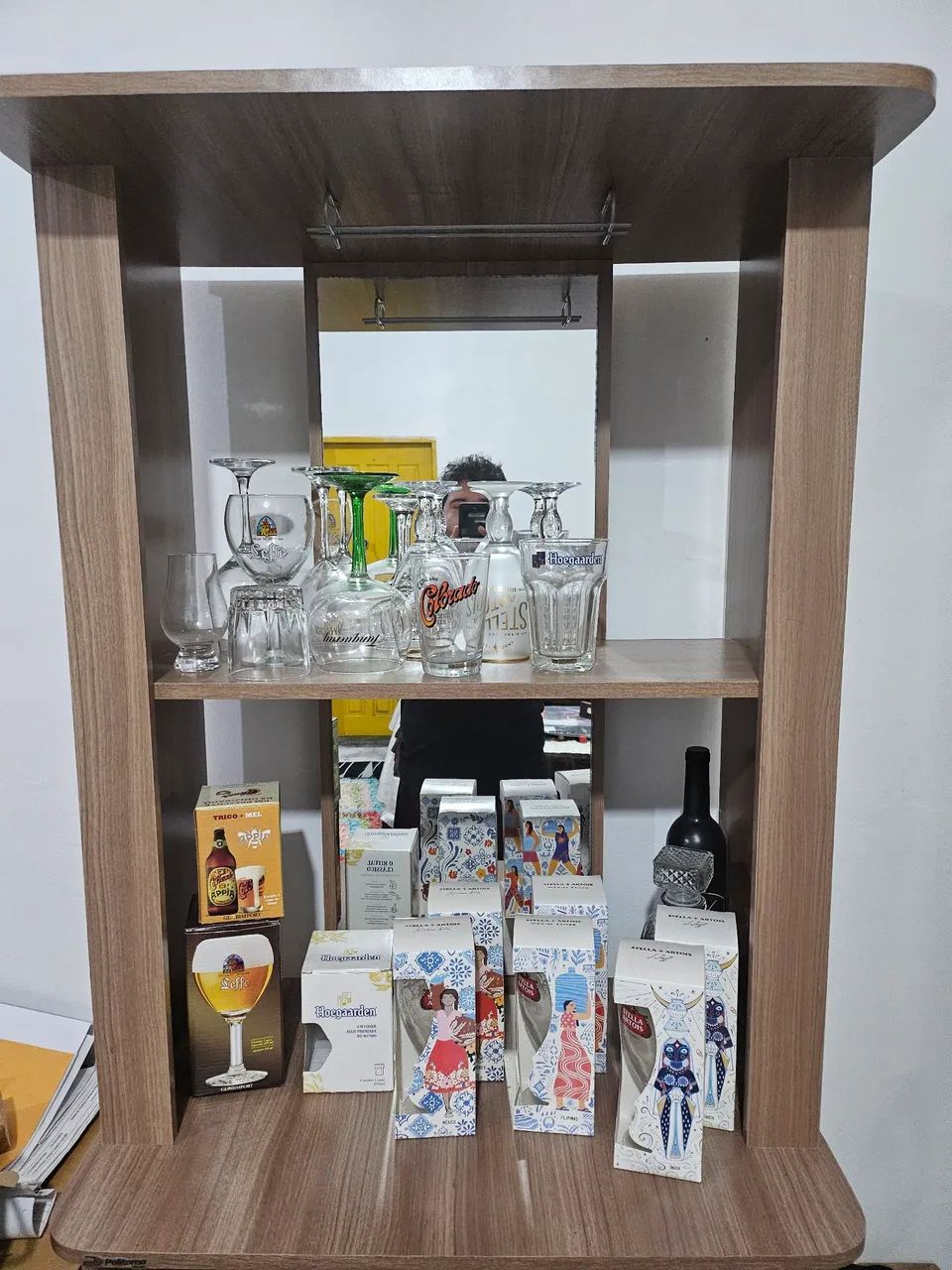 Mini adega/bar com cristaleira - Foto 2