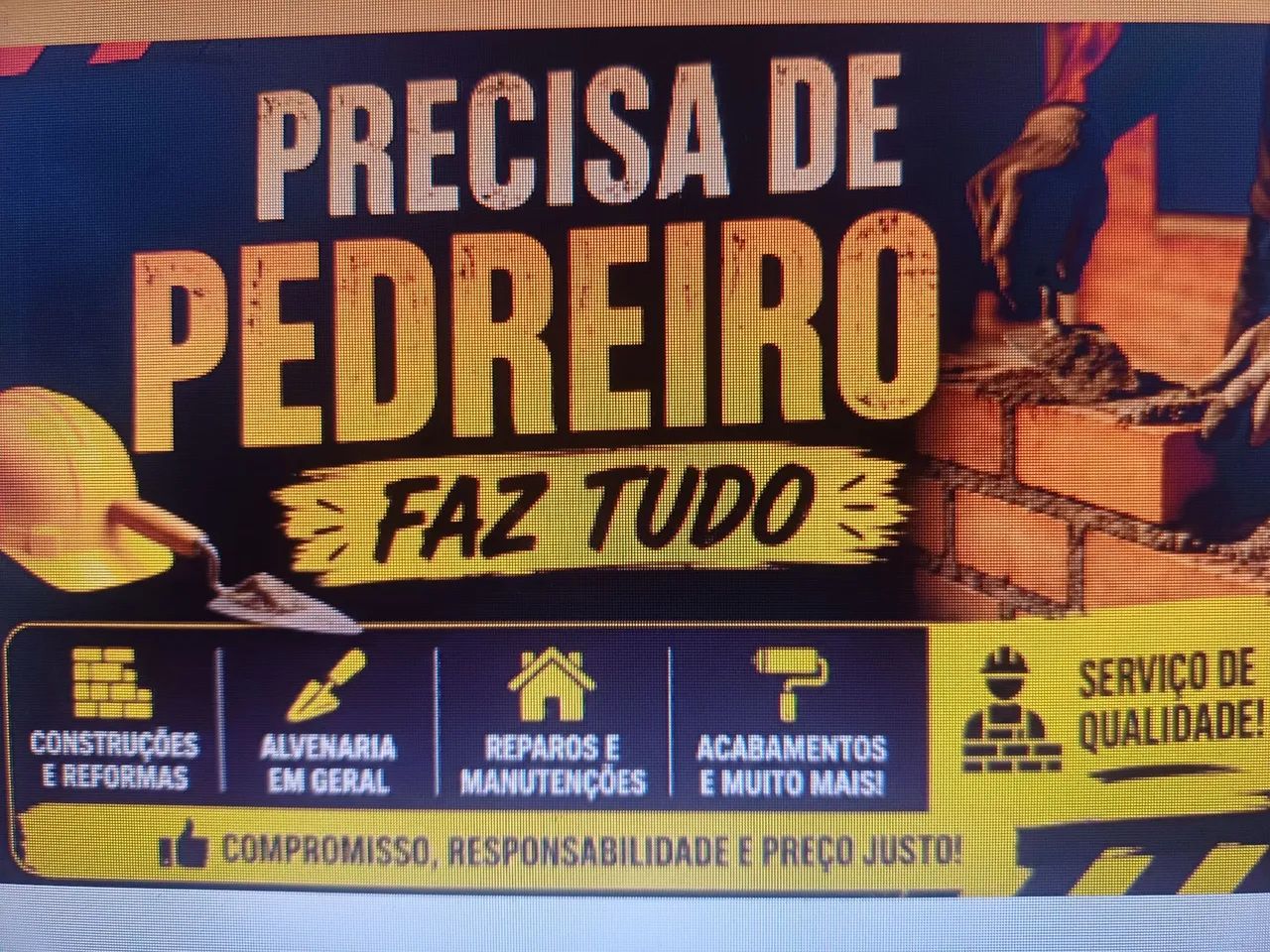 Vaga para Pedreiro