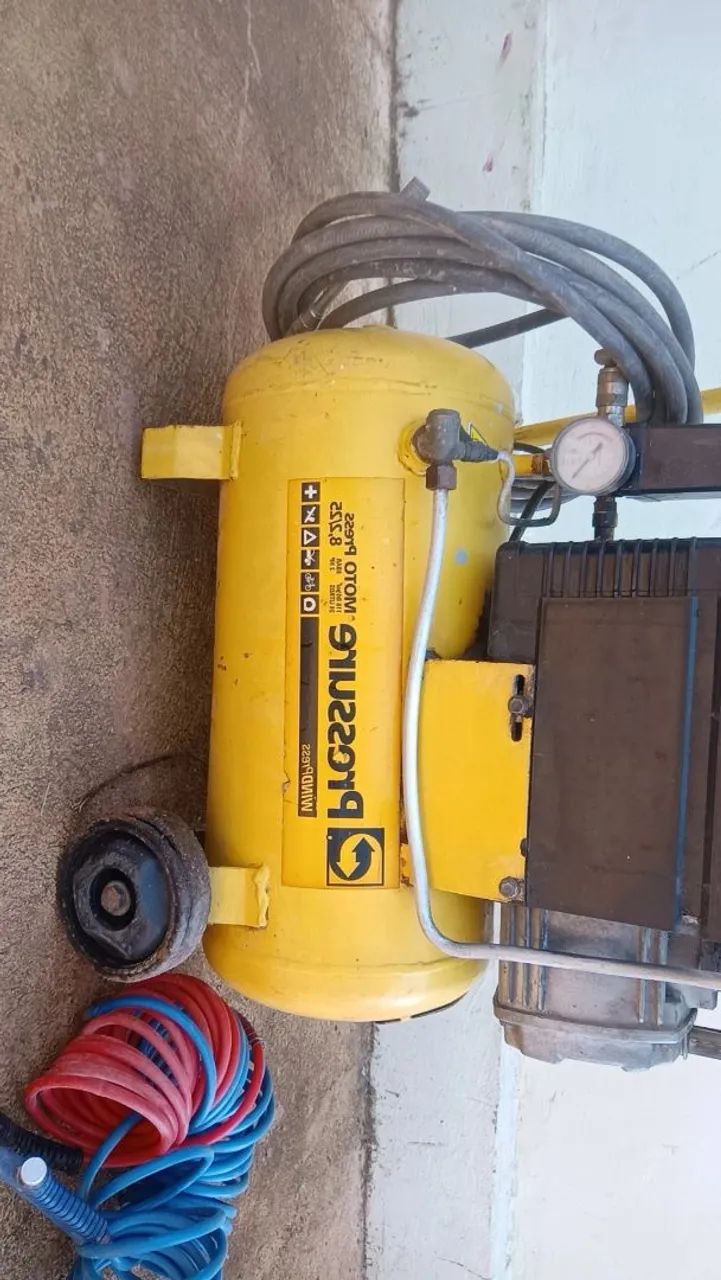 Compressor de ar 24L e pistola de pintura  - Foto 5