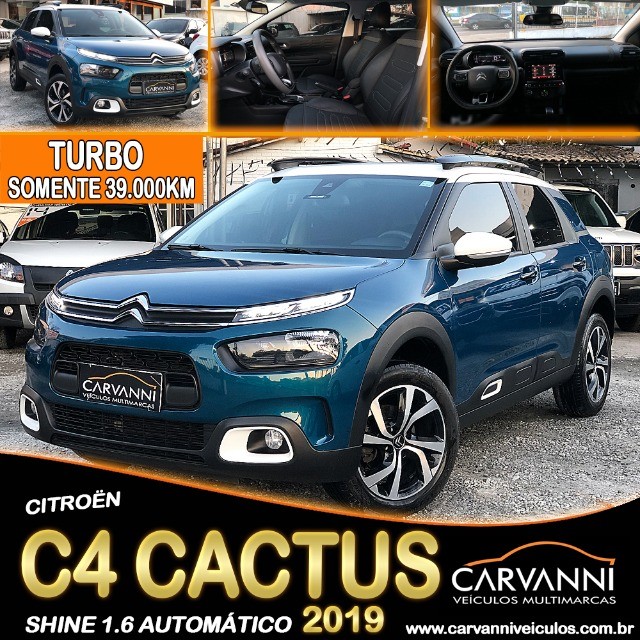 CITROËN C4 CACTUS SHINE 1.6 TURBO 2019 AUTOMÁTICO