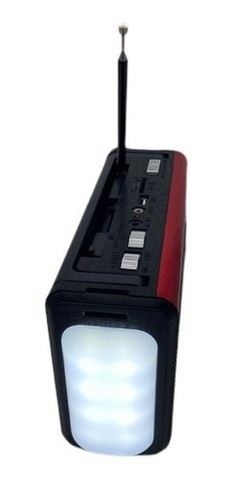 Radio Portátil Am Fm Sw Usb Sd Aux Lanterna Led Le-675  - Foto 3