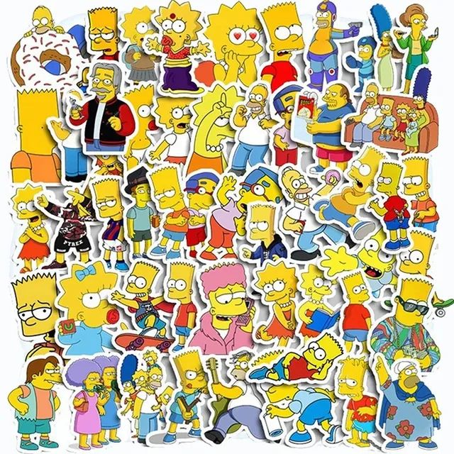 KIT 7 ADESIVOS SIMPSONS POR 10 REAIS 