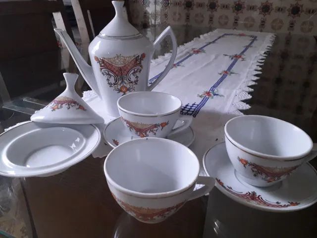 Jogo de xícara de porcelana  - Foto 3