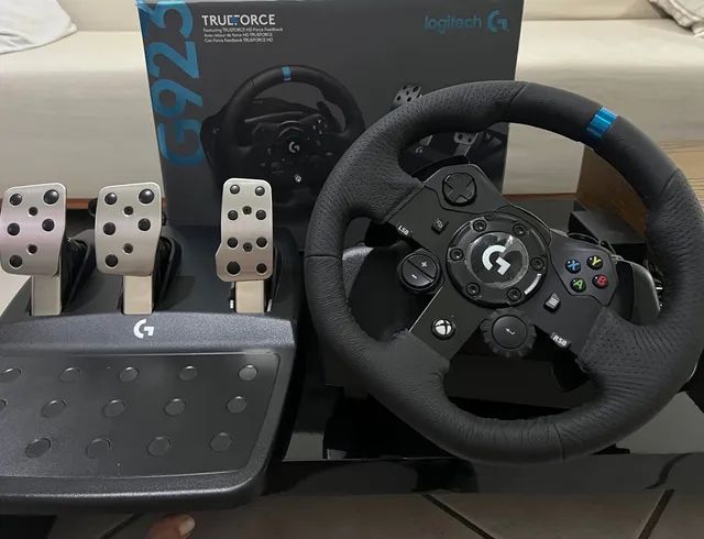 Volante Logitech G923 Racing Wheel Para XBOX Series X, XBOX One e