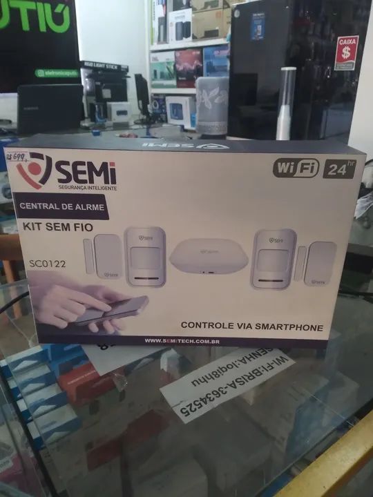 Kit Alarme Wi-Fi Semi SC0122 - Segurança Inteligente