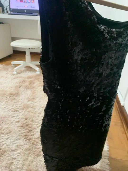 Vestido Preto de Paetê - Foto 4