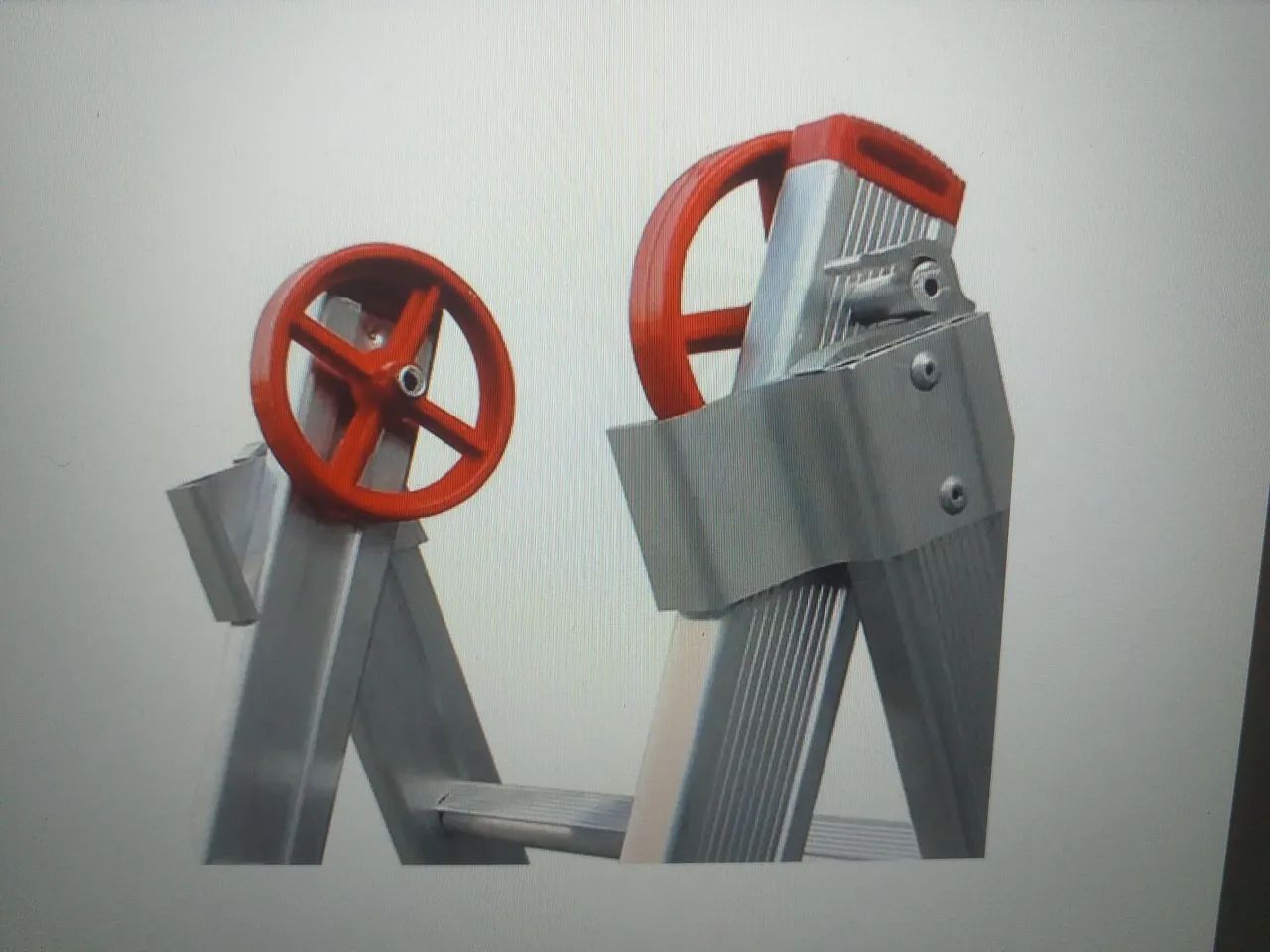 Escada de Alumínio Dobrável 7x2 = 14 Degraus  - Foto 6