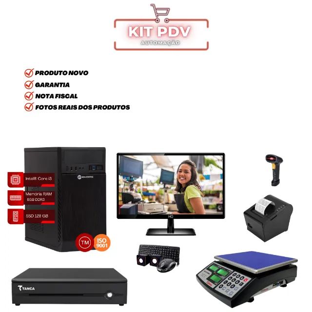 Kit Completo com Sistema para Mercadinho em geral
