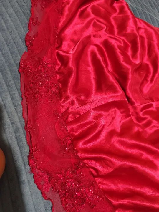 Vestido festa vermelho - Foto 4