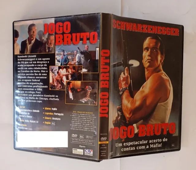 DVD Jogo Bruto Arnold Schwarzenegger 1ª Tiragem