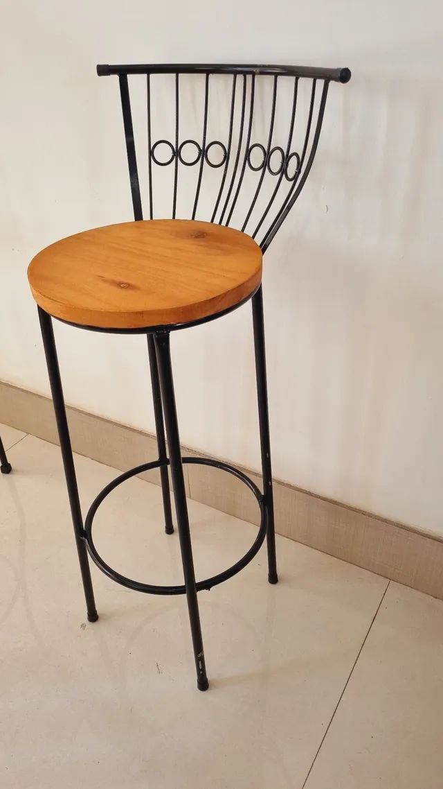 Banqueta Bistrô Fixa Gourmet Rústica 