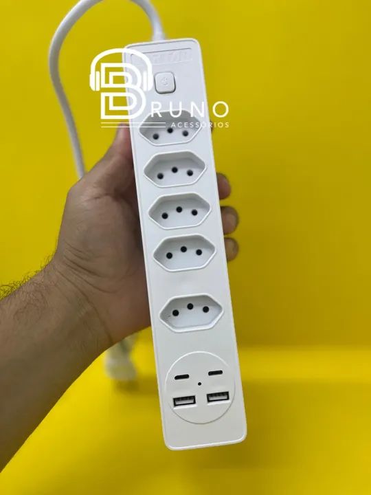 Extensão 5 Tomadas 2 USB 2 tipo C  - Foto 2