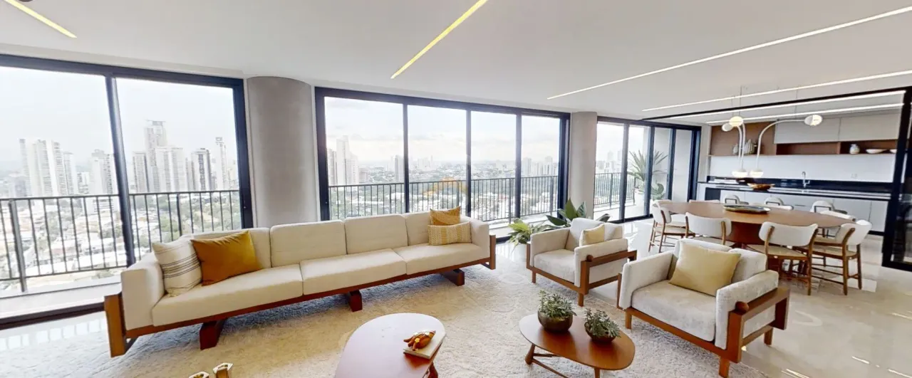 Apartamento mobiliado de 4 suítes no Setor Marista, Goiânia/GO