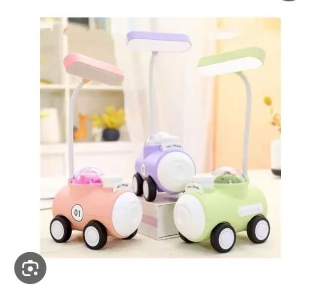 Mini Trem Luminária de Led e Apontador