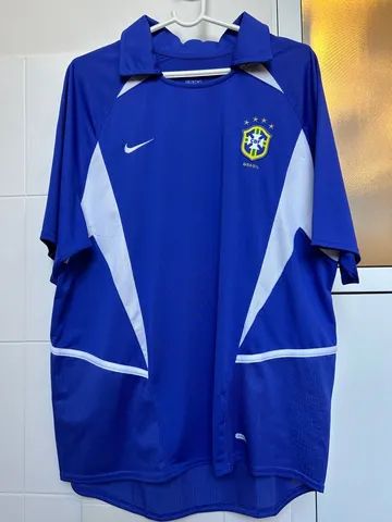 Camisa da Seleção Brasileira penta campeão de 2002 assinada pelo ídolo  Denílson Show
