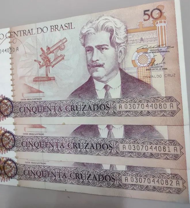 Cédulas antigas de 50 cruzados - Foto 3
