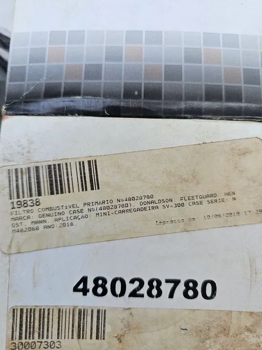 New holand case filtro separador água novo original  48028780 - Foto 6