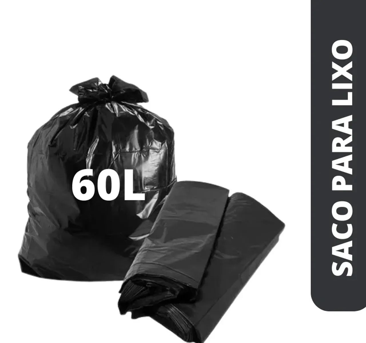 Saco reforçado 60L c/ 25un (direto de fábrica) 
