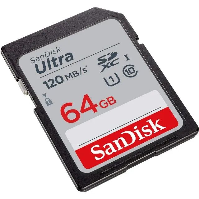 Cartão De Memória Sandisk Ultra 64gb 120mb/s Full Hd Sdxc Uhs-l Sdsdun4-064g-gn6in - Foto 2