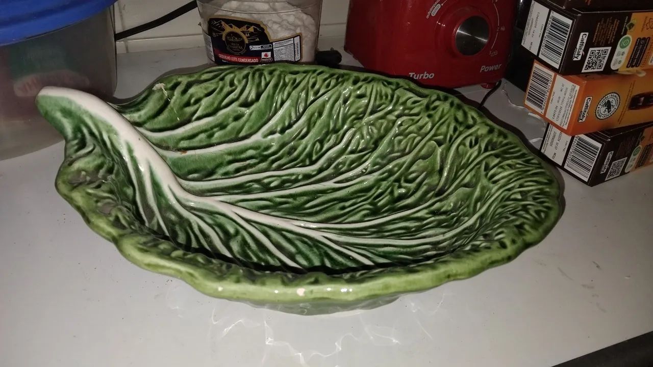 Bowl de cerâmica em formato de couve - Foto 3