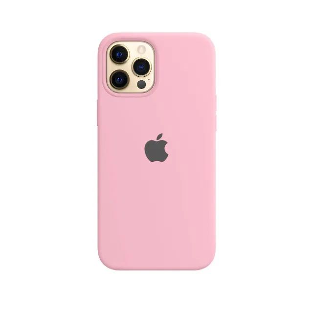 Capa Silicone iPhone 12 Pro Max Rosa Claro + Película 3D - Foto 5