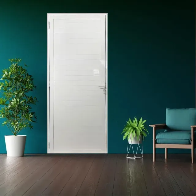 Porta Lambril de Alumínio Branco com Maçaneta