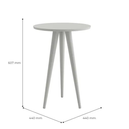 Kit 2 Mesas Slim Off White - PATRIMAR - Foto 3