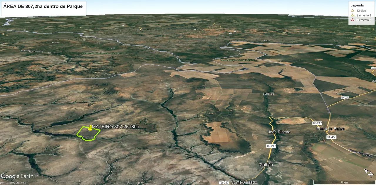 Área para Reserva LEGAL dentro do Parque Nacional das Nascentes