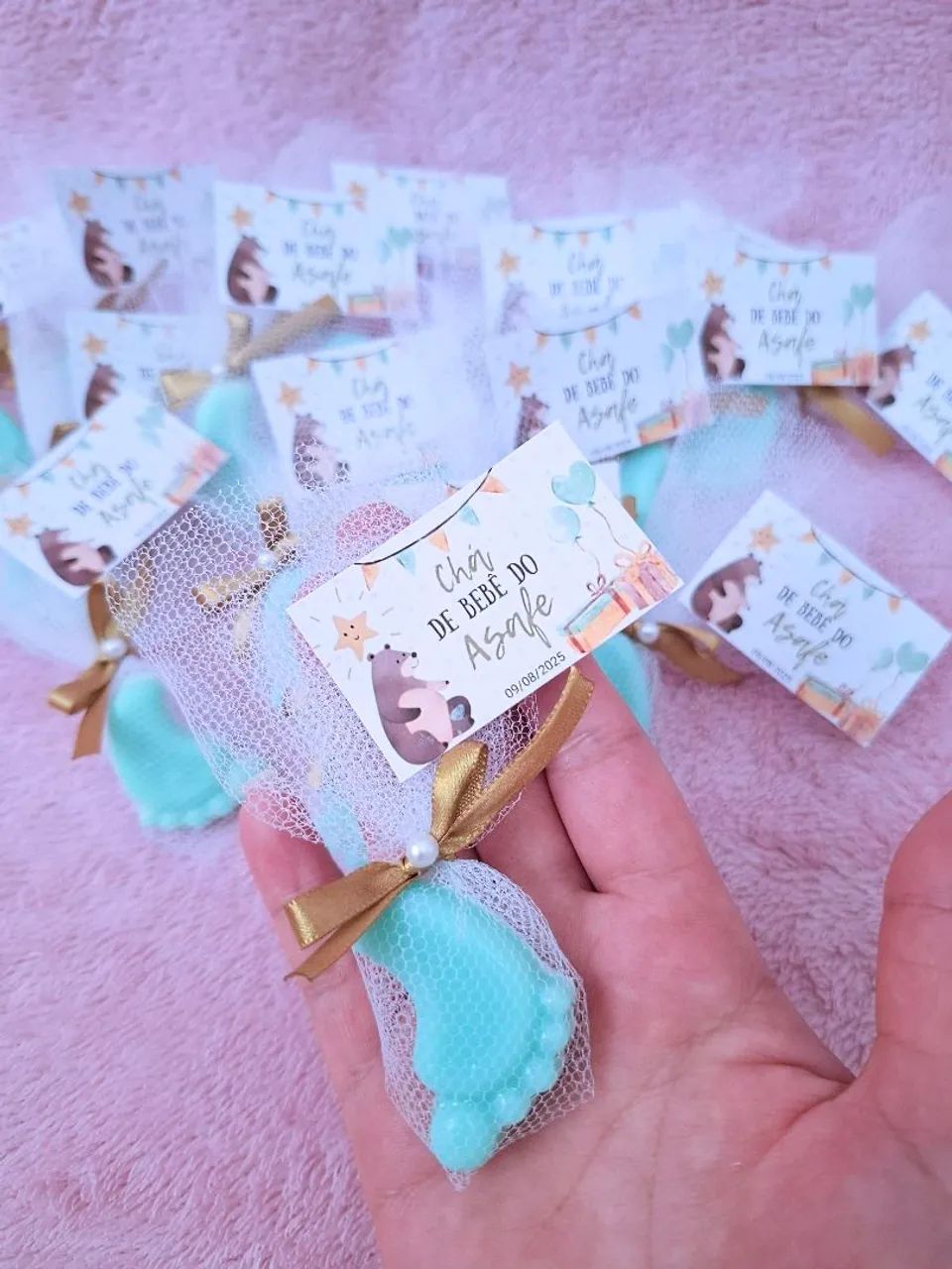 Sabonetinho personalizado pra Chá de bebê  - Foto 2