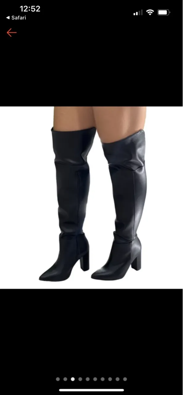 Bota Over The Knee Preta Elegante