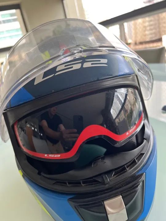 Capacete LS2 FF396 - Azul - Tamanho 62 M - Foto 3
