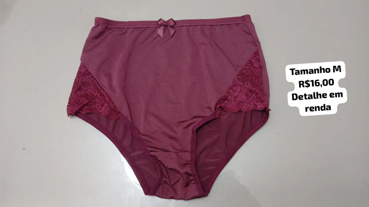 Calcinha de renda tamanho M
