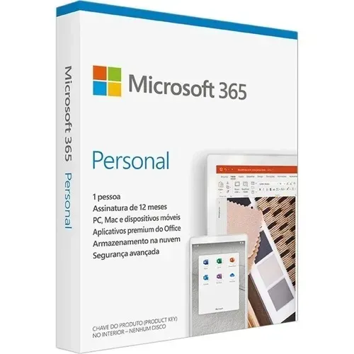 Microsoft 365 Personal Office + 1TB na nuvem para 1 usuário - Assinatura Anual (12 meses)