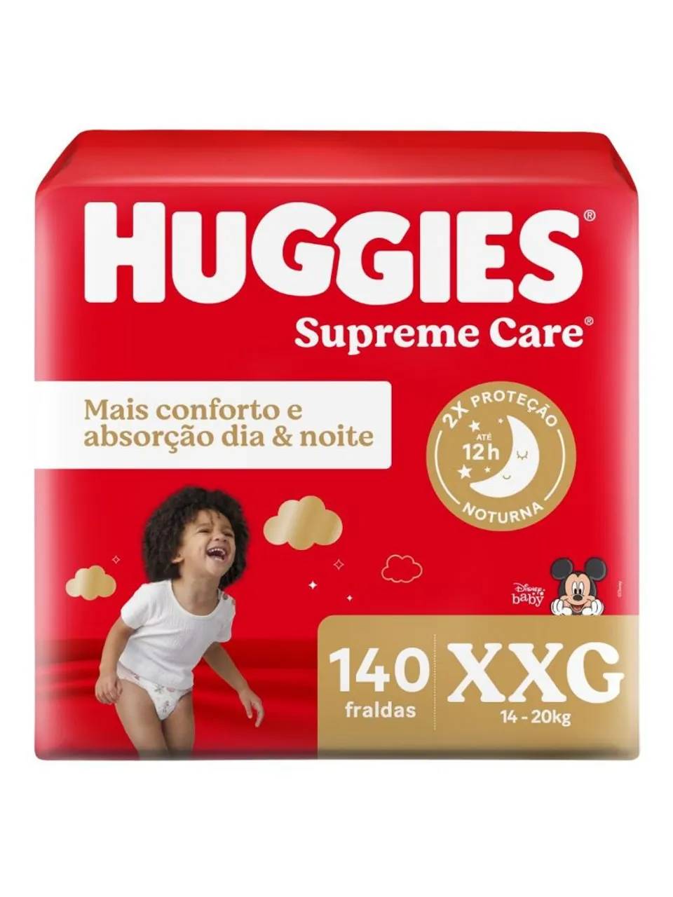 Fraldas Huggies Supreme Care XXG 140 unidades