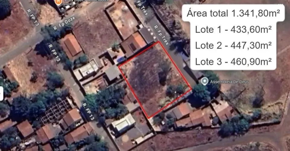 ÁREA OU LOTES A VENDA, SETOR RECREIO DOS FUNCIONÁRIOS PÚBLICOS, GOIÂNIA
