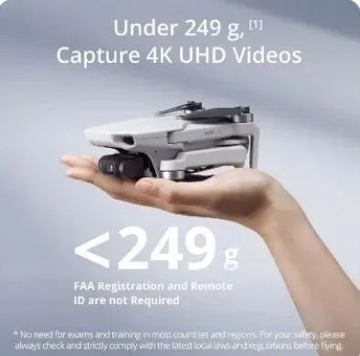 Drone Dji Mini 4k Profissional + Bag Para Transporte + Cartão De Memória - Foto 6