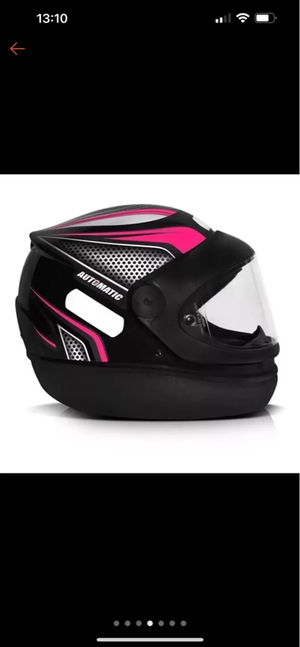 Capacete para moto automático com design moderno