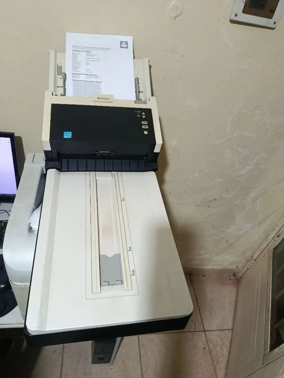 Scanner avision Ad 250f completo com cabo e fonte funcionando perfeitamente 