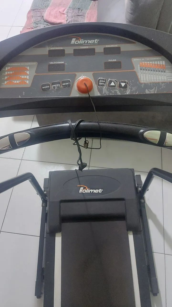 Esteira elétrica Polimet EP-3800 cor preto - Foto 3
