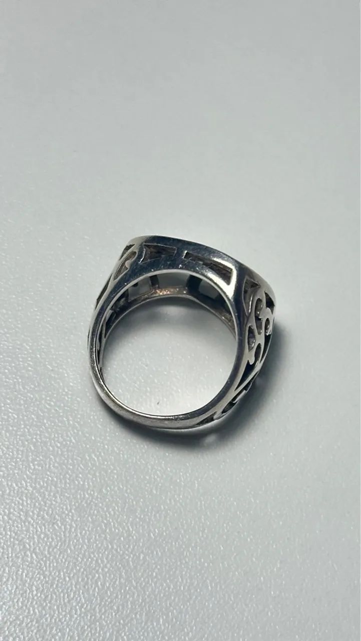 Anel de prata Coração Vazado.  - Foto 2