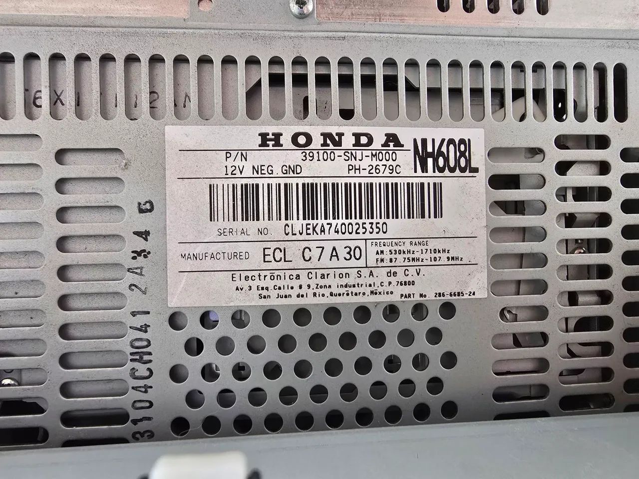 Rádio Honda Civic 2007 a 2011 Original  - Foto 4