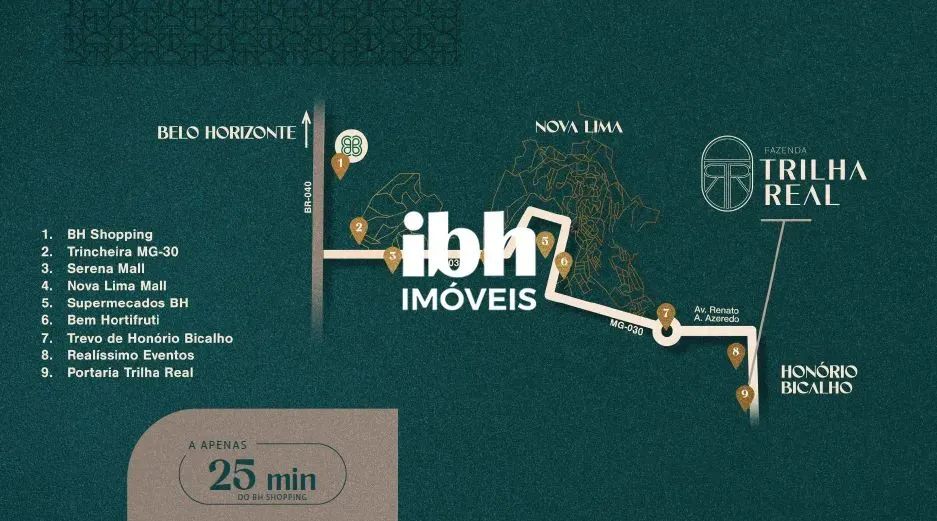 GLEBAS À VENDA NO CONDOMINIO TRILHA REAL EM NOVA LIMA. - Foto 4