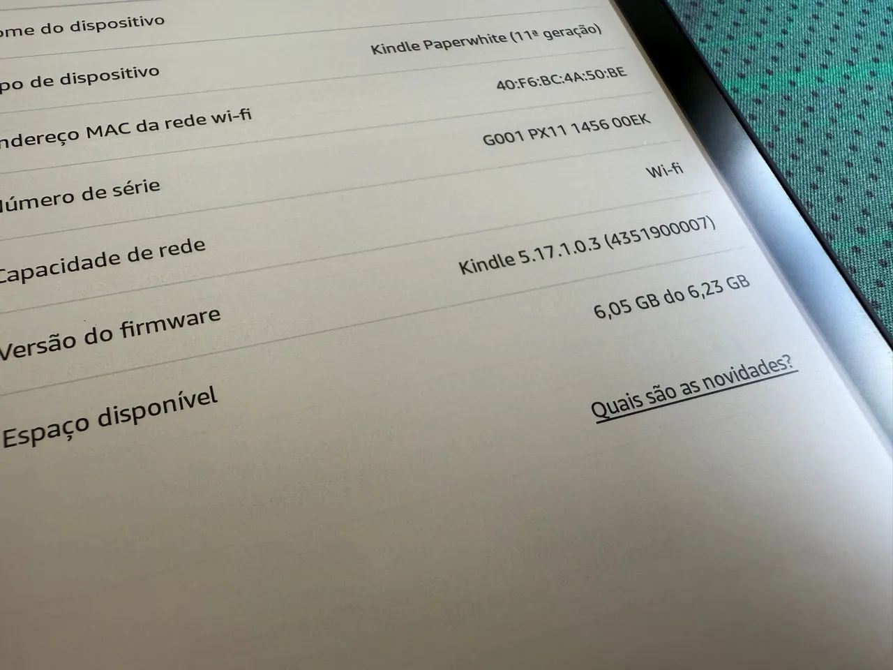 Kindle Paperwhite 11a Geração Seminovo - 8gb - Foto 3