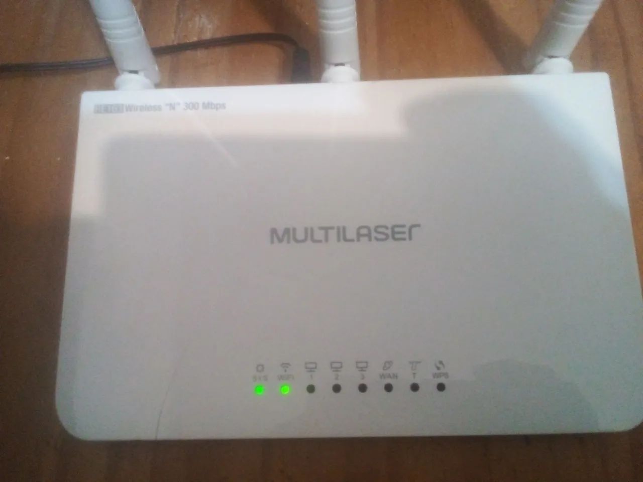 Roteador seminovo Multilaser 300 mbps funcionando - Foto 6