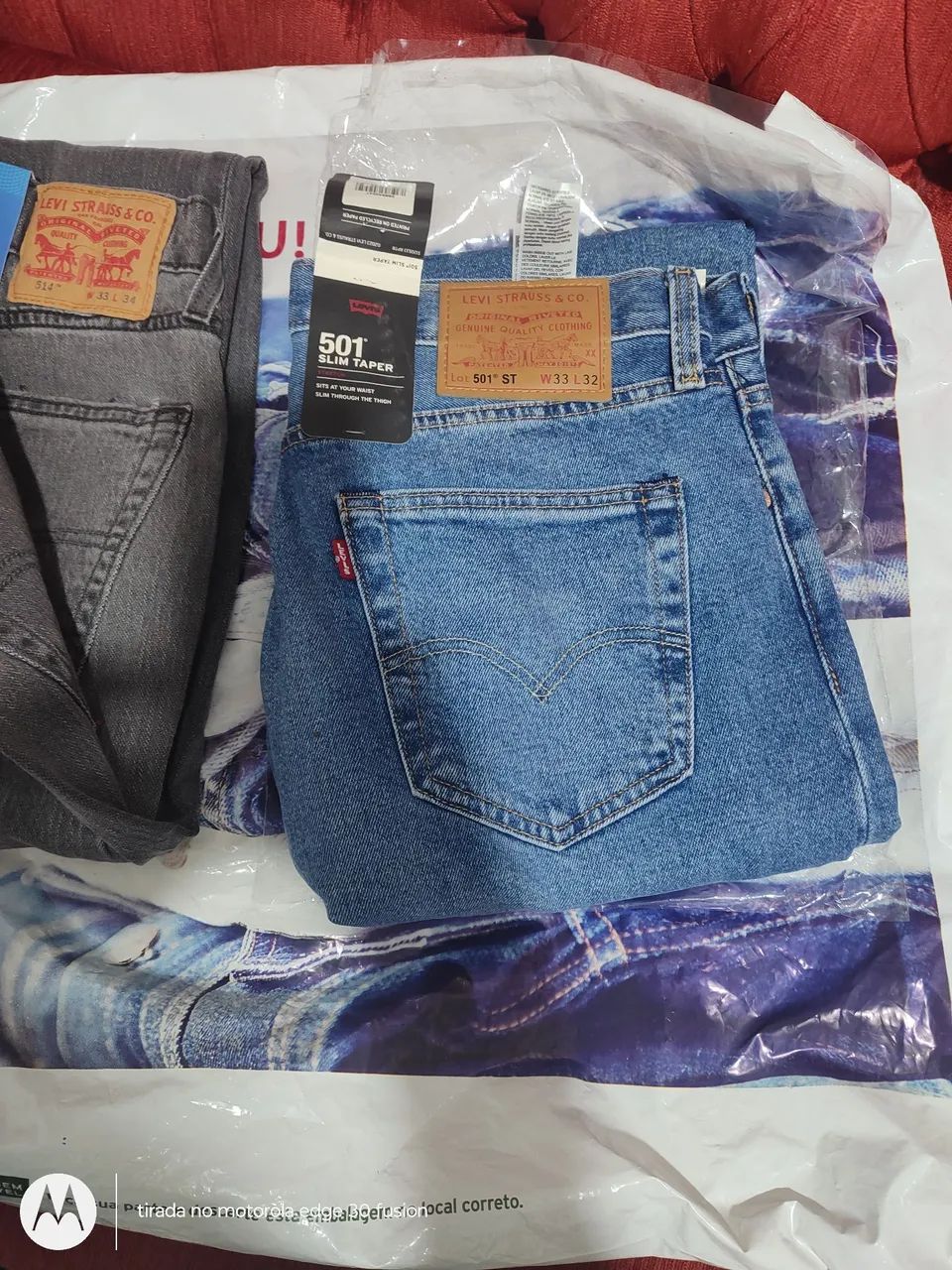 Calça Jeans Levi's® 501 Slim Taper 42 - Foto 5
