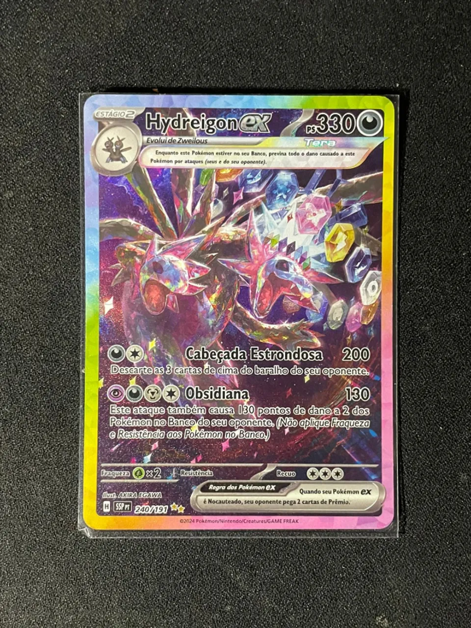 Carta Pokemon HYDREIGON EX - NM + SLEEVE - STARCARDS TCG