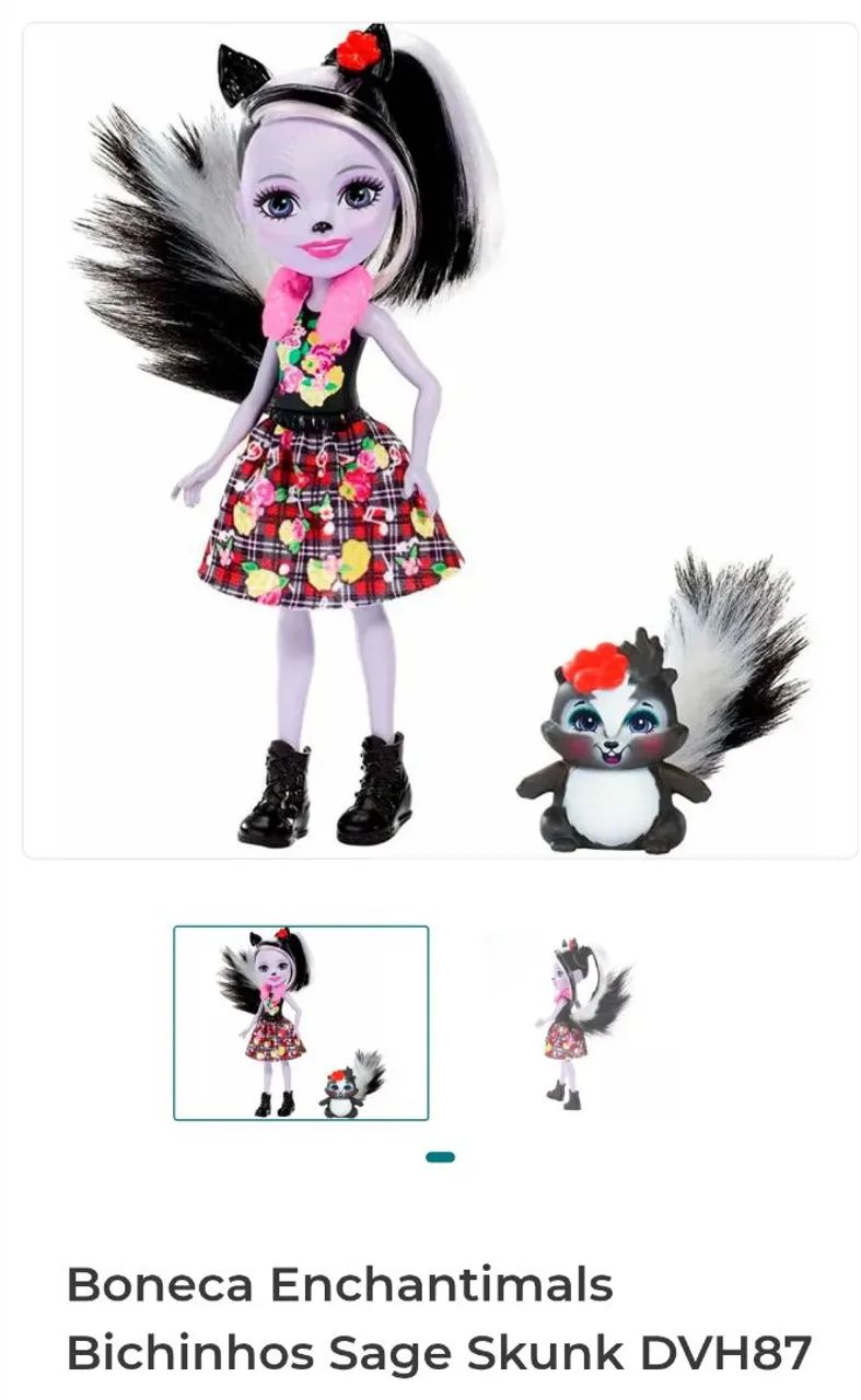  Enchantimals Bichinho Sage Skunk 